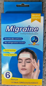6 Pcs Migraine Cooling Headache Patch